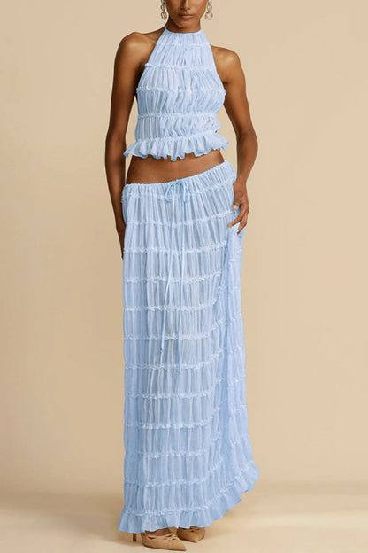 Alicia | Conjunto de top y falda larga