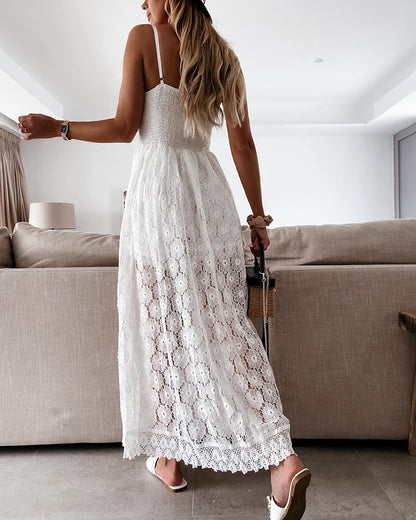 Blanca | Vestido de encaje estilo bohemio