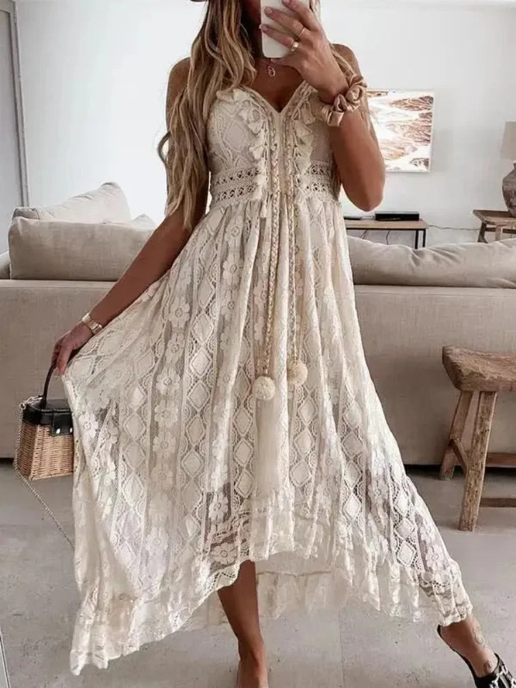 Jimena | Vestido de encaje estilo bohemio